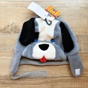 NWT Sz OS Kids D&Y Gray/Black Puppy Ear Flap Hat